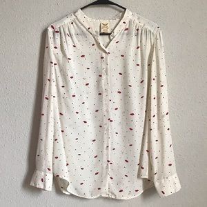 Fun and Chic Lip Blouse